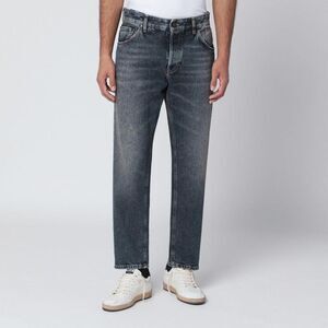 PT01 Men's Relaxed Fit Washed Denim Jeans Men BLUE Pants